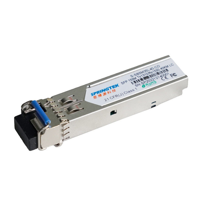 Ethernet SFP BIDI 40km 1310/1550nm 155M MP LC DFB DOM Optical Transceiver Module