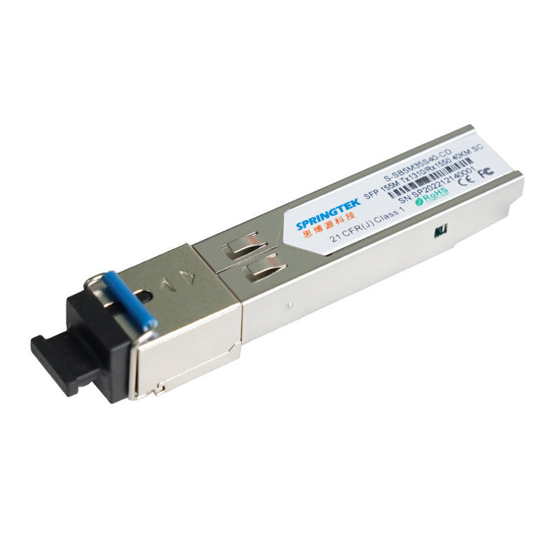 ricetrasmettitore ottico dello Sc DDM del modulo TX1310nm/RX1550nm di 155M Compatible Juniper /Arista SFP BIDI 40KM