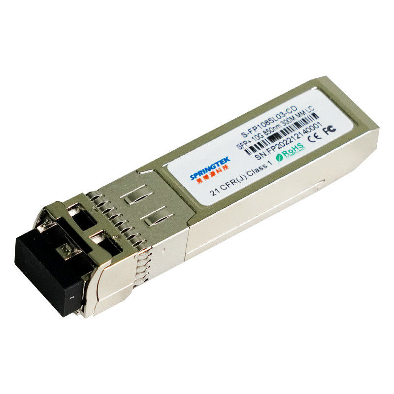 ricetrasmettitore ottico di 10G SFP+SR, connettore di LC, 850nm per fino a 300m sopra MMF