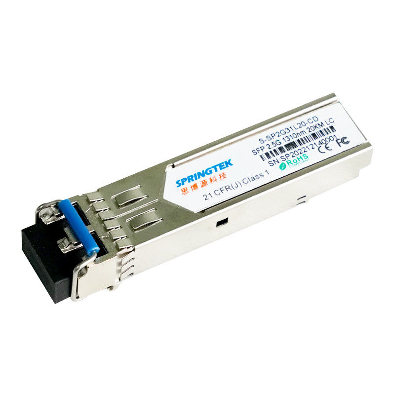 Cisco compatibile/Juniper/HP/Arista SMF 2.5G LC 1310nm 20km con il modulo ottico dei ricetrasmettitori di DDM SFP