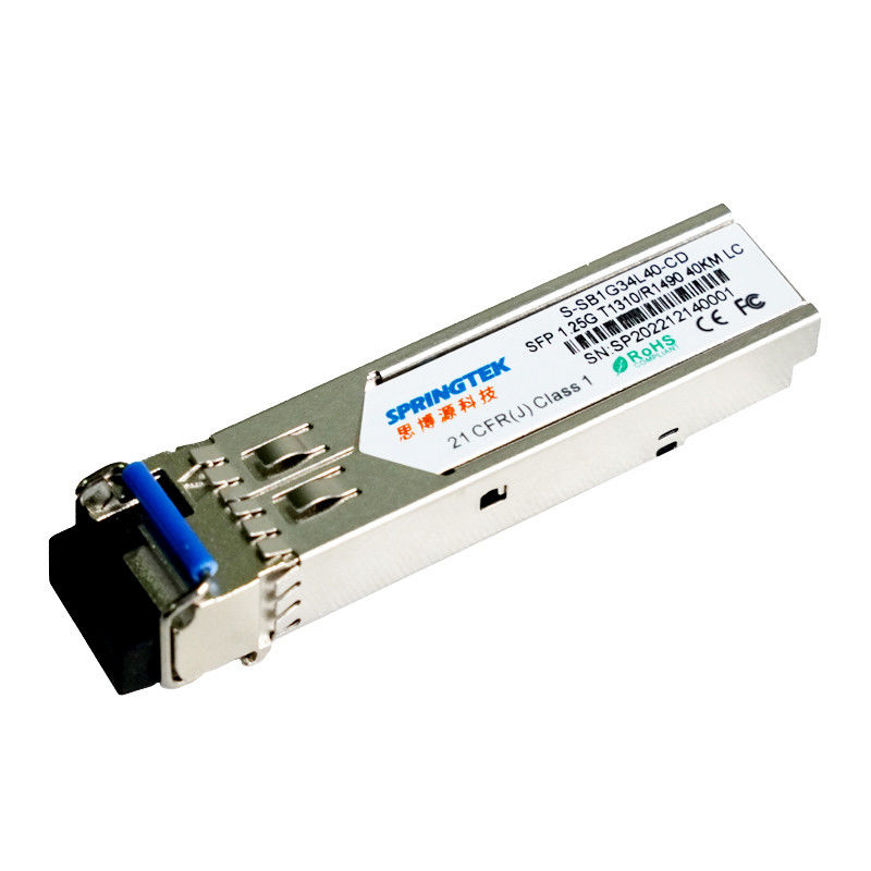 modulo ottico di SFP del ricetrasmettitore di WDM Gbic del connettore SMF di 1.25G BIDI 40km Tx1310nm/TX1490nm LC