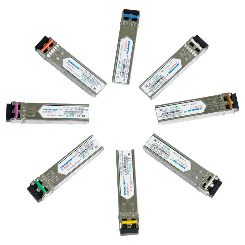1.25G CWDM1270~1610nm compatibili ricetrasmettono lo ZR ZR+ di SFP LC ER con il modulo ottico di DDM