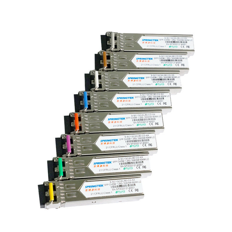 1.25G CWDM1270~1610nm compatibili ricetrasmettono lo ZR ZR+ di SFP LC ER con il modulo ottico di DDM