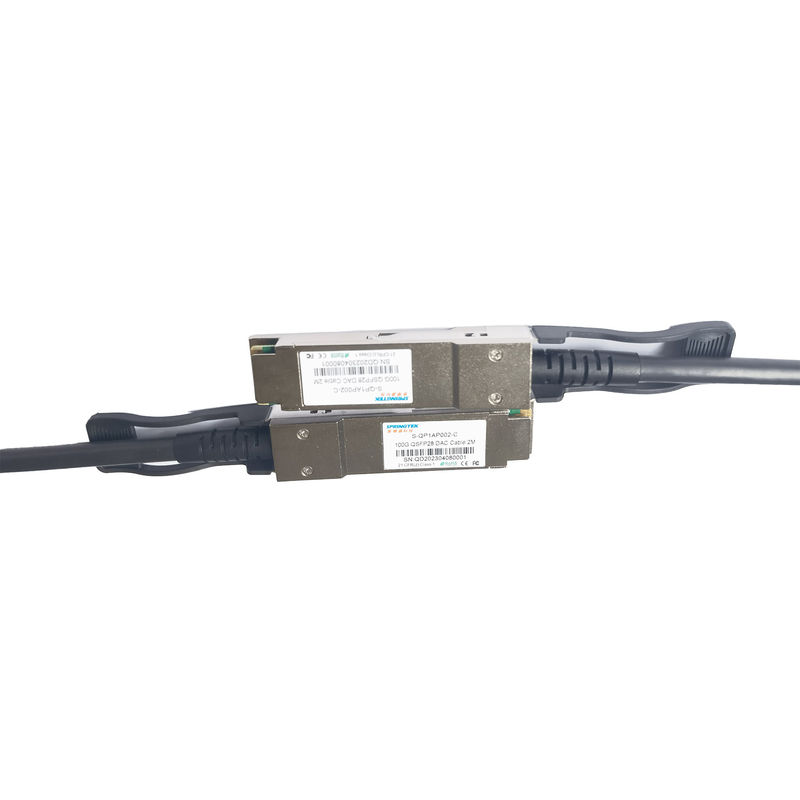 cavo di rame QSFP28 dell'attaccatura diretta 100G a QSFP28 DAC Cable 2M Compatible Arista Avaya Nokia