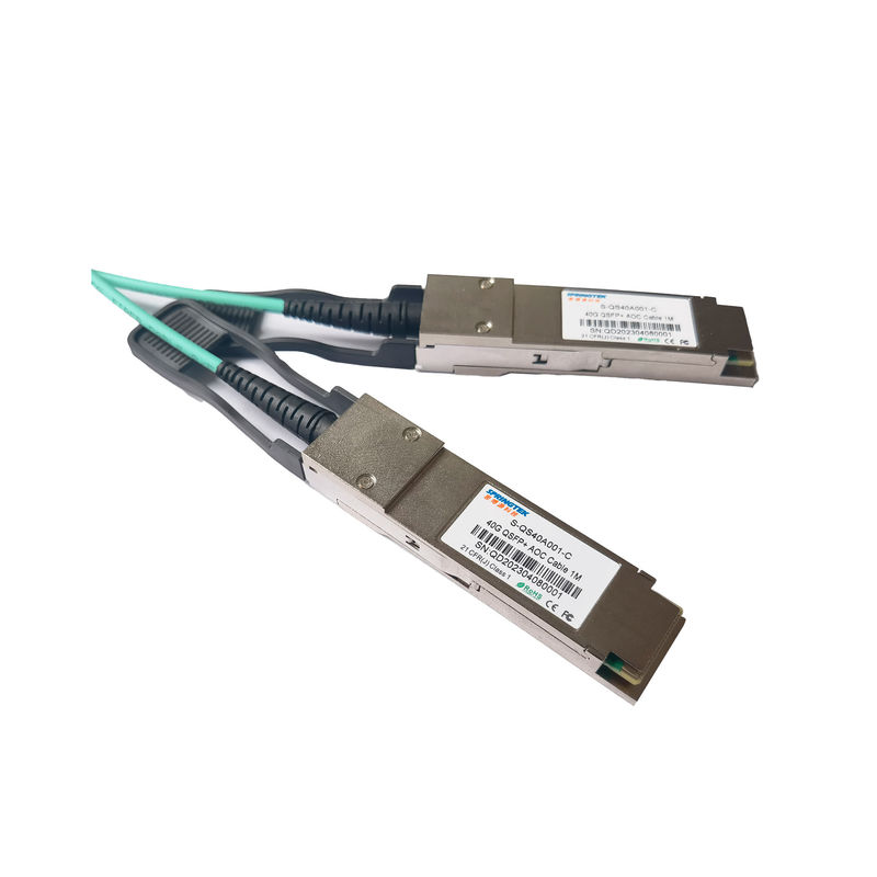 Cavo ottico attivo ad alta velocità di Qsfp+ Aoc OM3 1m (33ft) Qsfp 40g Sr4 per Data Center