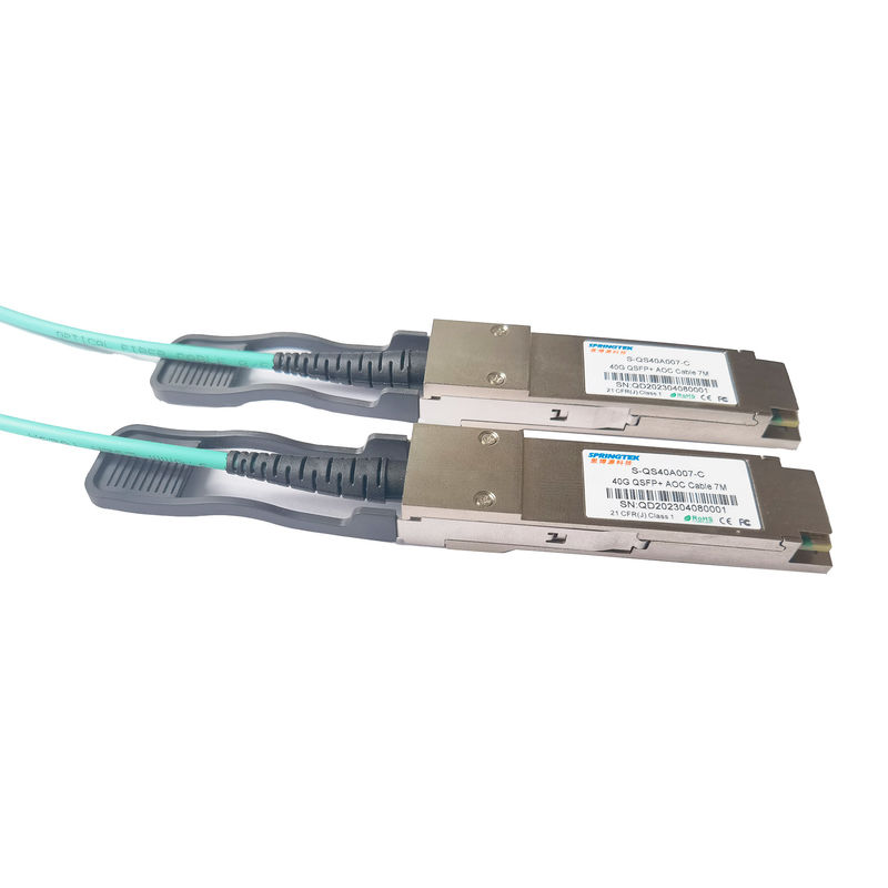 cavo ottico attivo 7M Compatible Arista Alcatel Avaya Nokia di 40G QSFP+To QSFP+ AOC