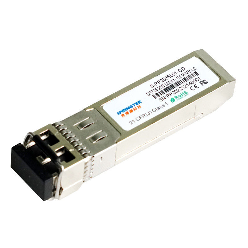 Ricetrasmettitore compatibile di modo di LC MMF della fibra di modo dello SR 100m dei ricetrasmettitori del broccato 25G SFP28 multi multi