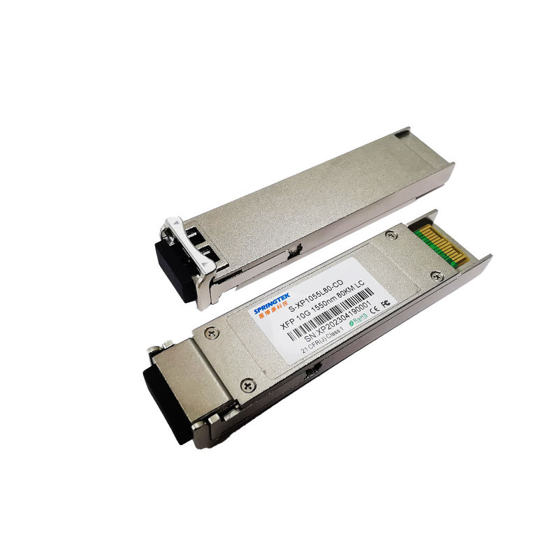 Il ricetrasmettitore compatibile a fibra ottica dello ZR SMF 10G XFP di LC XFP di Ethernet si raddoppia duplex 80km 1550nm