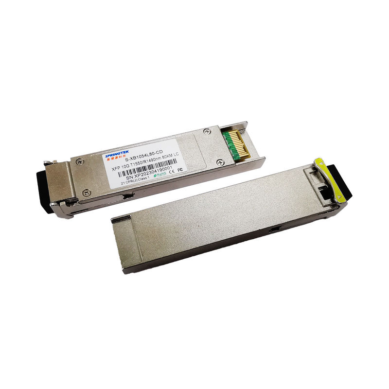 Ginepro compatibile semplice Bidi 80km di WDM 10G Xfp 80km 1550/1490nm MP LC DDM Mikrotik